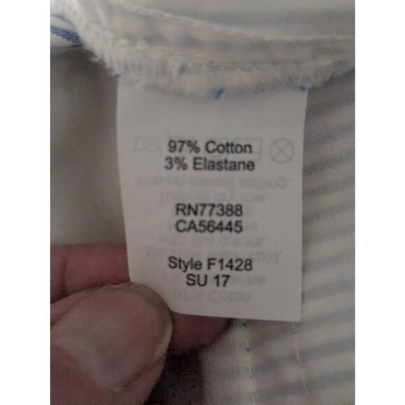 J.Crew Seersucker Pants Womens Sz 6  25" Inseam Cropped Coastal Chic Preppy - Picture 10 of 11